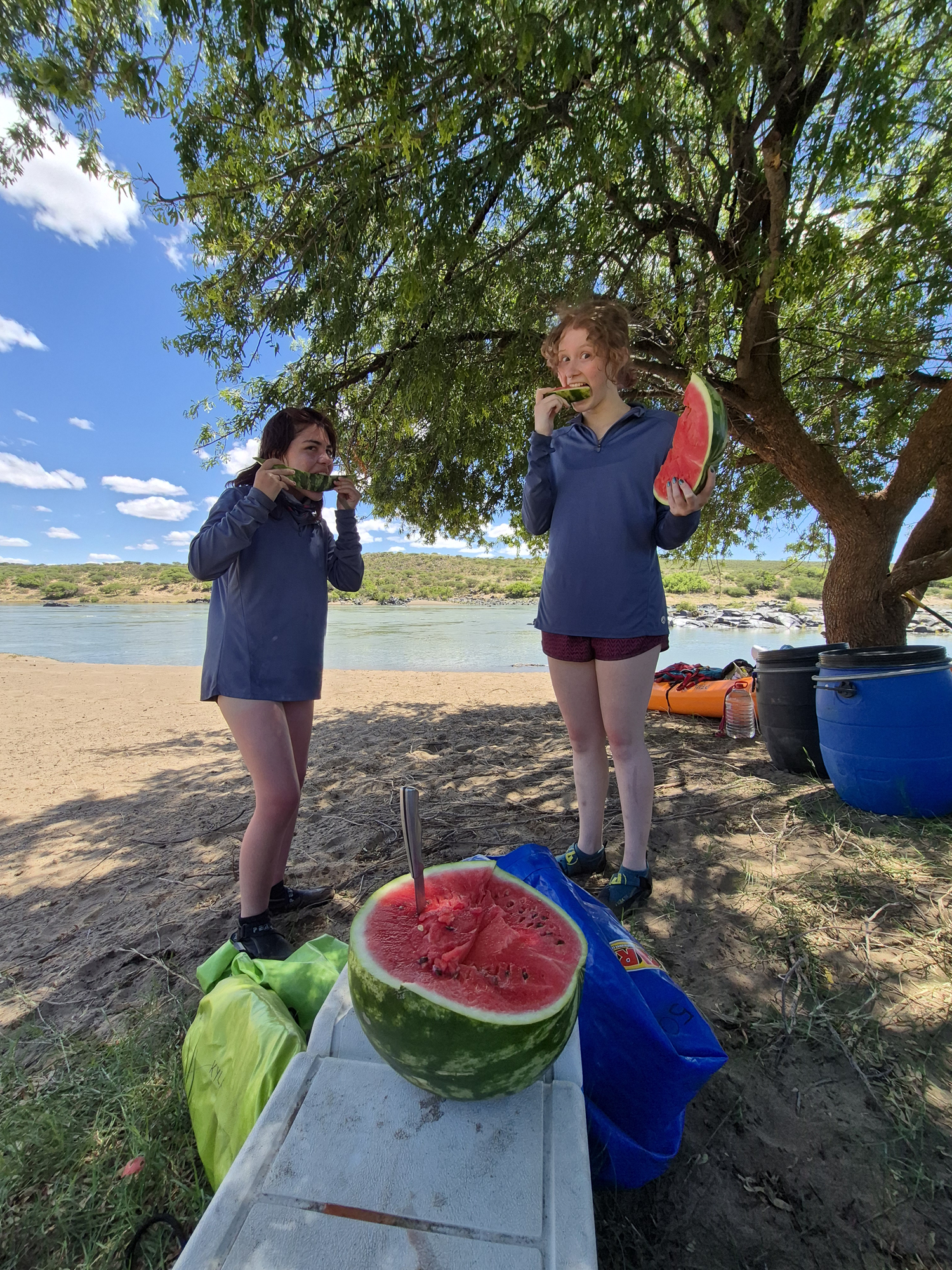 Photograph from a previous trip on the Orange River.